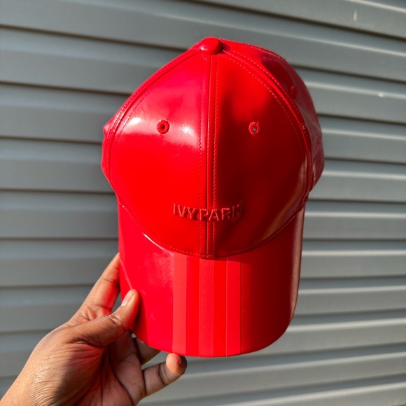 IVY PARK Accessories - Ivy Park X Adidas Red Faux Latex Baseball Hat